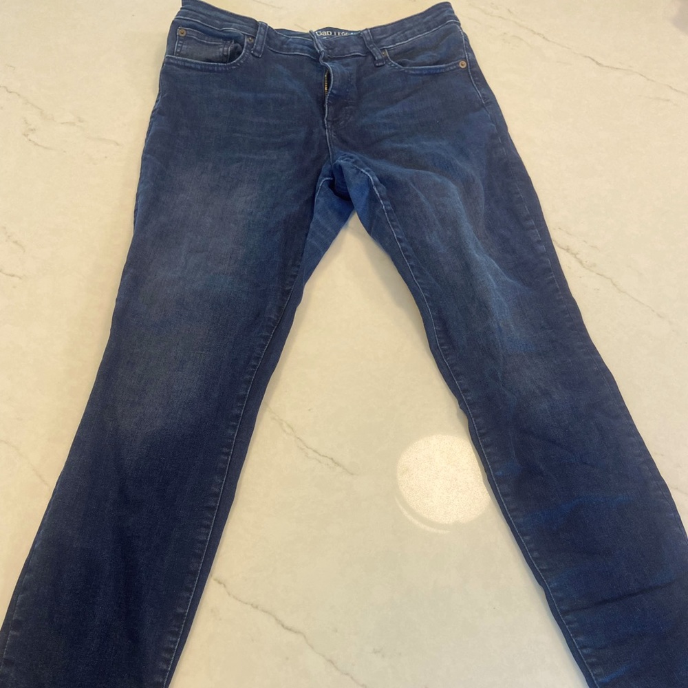 Dark denim jeans